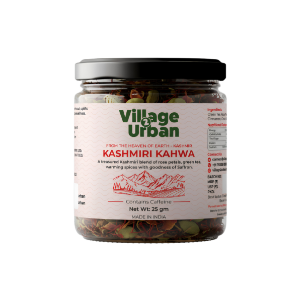 Kashmiri Kahwa 25g | Premium Green Tea Blend | Saffron & Spices | Authentic Kashmir Taste