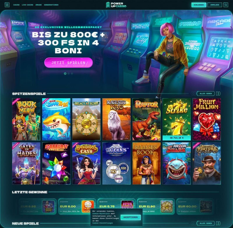 Powerup casino app in Germany